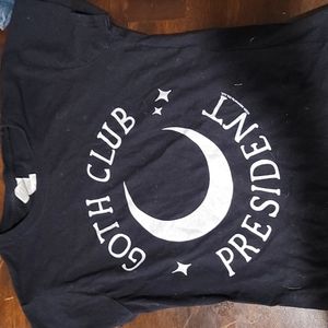 Girl's Goth Club President T-shirt